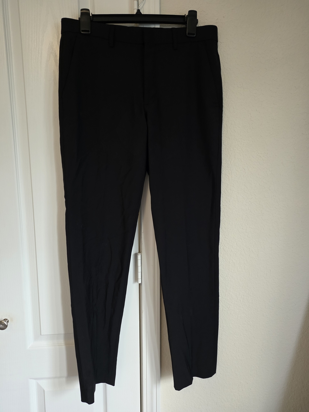 Express Men's Black Dress Pants - Slim Tailored Style